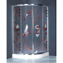 Diseño especial de vidrio templado cuadro de ducha de pintura (h018)